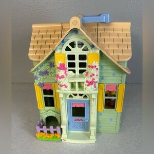 Fisher Price 2004 Doll House Loving Family Sweet Streets Country Cottage Vintage